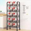 Xidien 5-Tier Multifunctional Kitchen Storage Cart