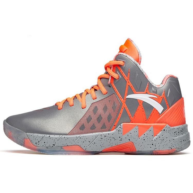 

new Anta KT1 Pro Mid Top Performance Basketball Shoes Men s Gray Orange 39