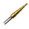 4-12mm Triangle Shank Step Drill Bit for Drilling PV Board, Iron & Aluminum Plates