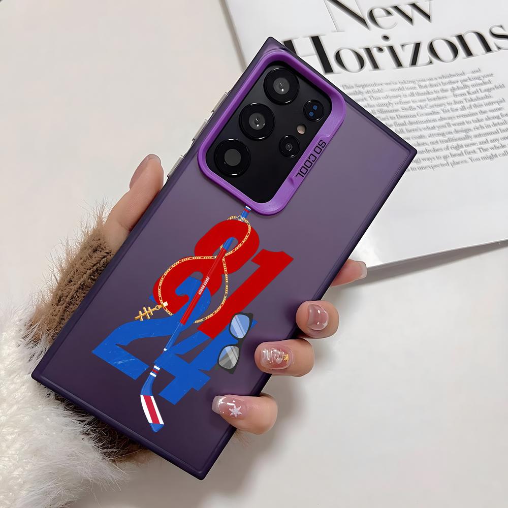 Film H-Heated Rivalry Phone Case For Samsung Galaxy S25 Edge S24 S23 S22 S21 S20 Ultra Funda Silicone Silver Cover