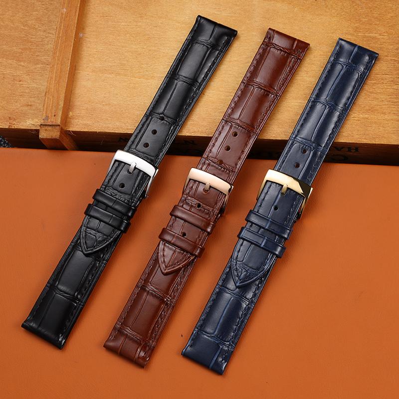 Классический кожаный ремешок для мужских часов Omega SEAMASTER DE VILLE 424 — фото 4