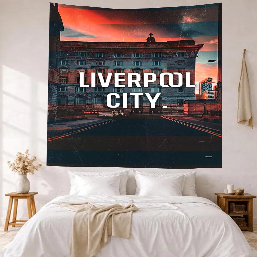 Liverpool Football Club Wall Decor Tapestry Art For Pet Memorial Birthdaywedding Party Backdrop Family Gift