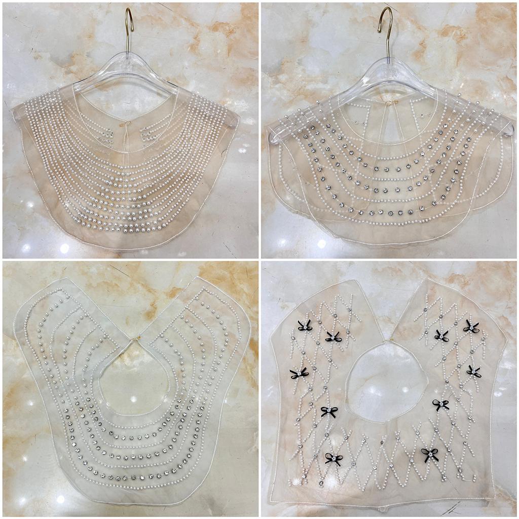 Collar Mesh Hollowed Collar Women'S Clothing Children'S Clothing Dresses Lace Tops And Other Diy Accessories Cloth Stickers