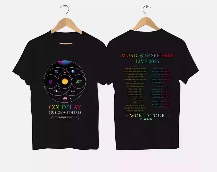 2026 Coldplay World Tour T-shirt size S-5XL S