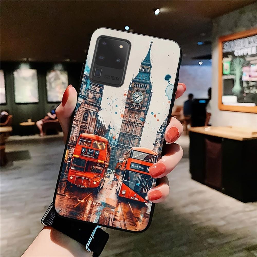 London Bus England Telephone Phone Case For Samsung S 9 10 20 21 22 23 30 23 24 plus lite Ultra FE S10lite Fundas