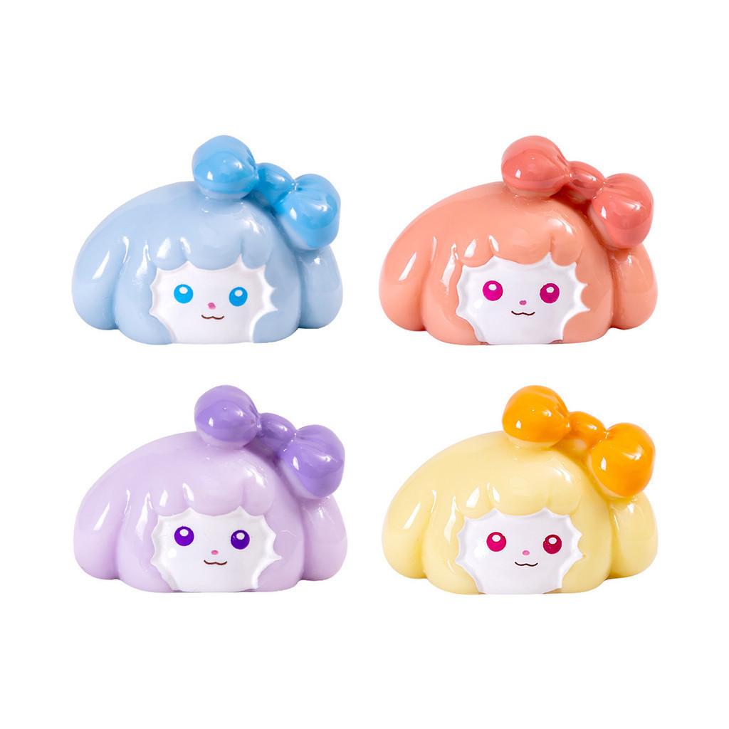 Adorable Resin Bow-tie Puppy Figurine Cute Miniature Car Desk Decor