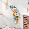 Feather Bouquet Wall Stickers, Removable Self-Adhesive Decals for Bedroom Background Door Home Decor