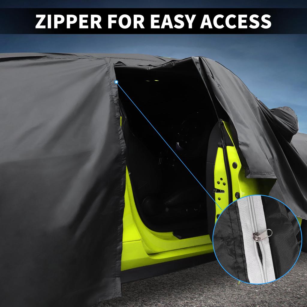 X AUTOHAUX Car Cover for Suzuki Jimny Sierra Specially Designed for the Suzuki Made with spunlace this new waterproof fabric with a construction