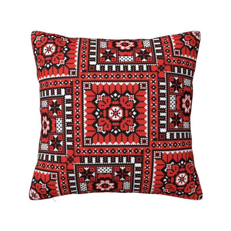 Custom Modern Ukraine Vyshyvanka Embroidery Cushion Cover Soft Bohemian Geometric Pillow Case Living Room Decoration