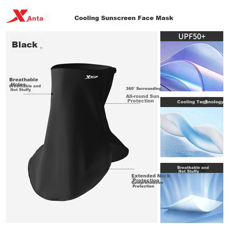 Sun Protection Face Mask, Outdoor Cycling Ice Silk Neck Gaiter Face Covering Magic Headband Windproof Dust-Proof Mask Fishing Equipment