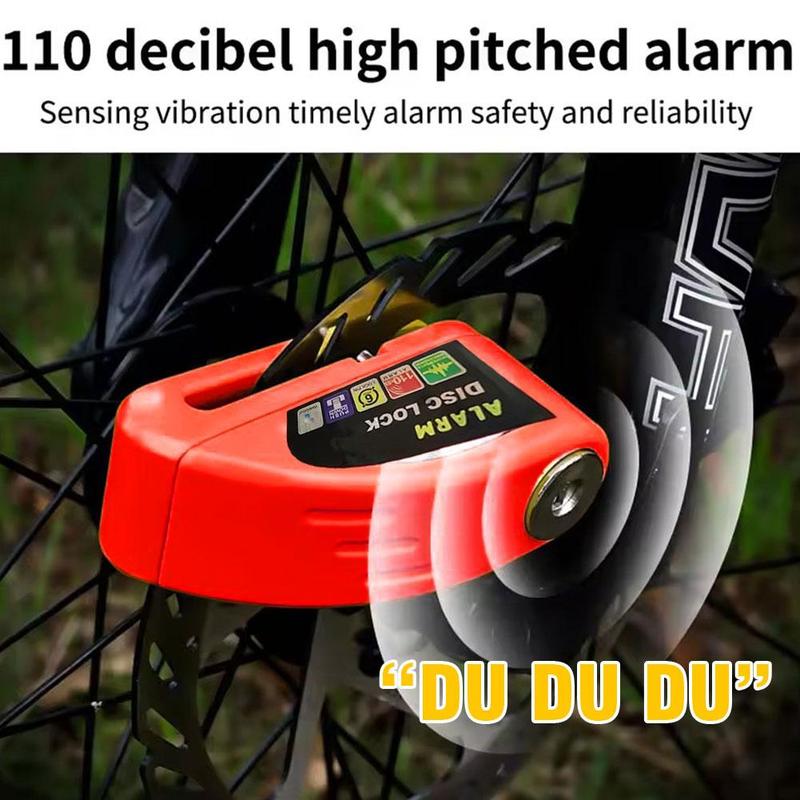 Motorcycle Anti-theft Lock Police Disc Brake Lock Safety Motorcycle Wheel Disc Padlock Waterproof Bicycle Anti-theft