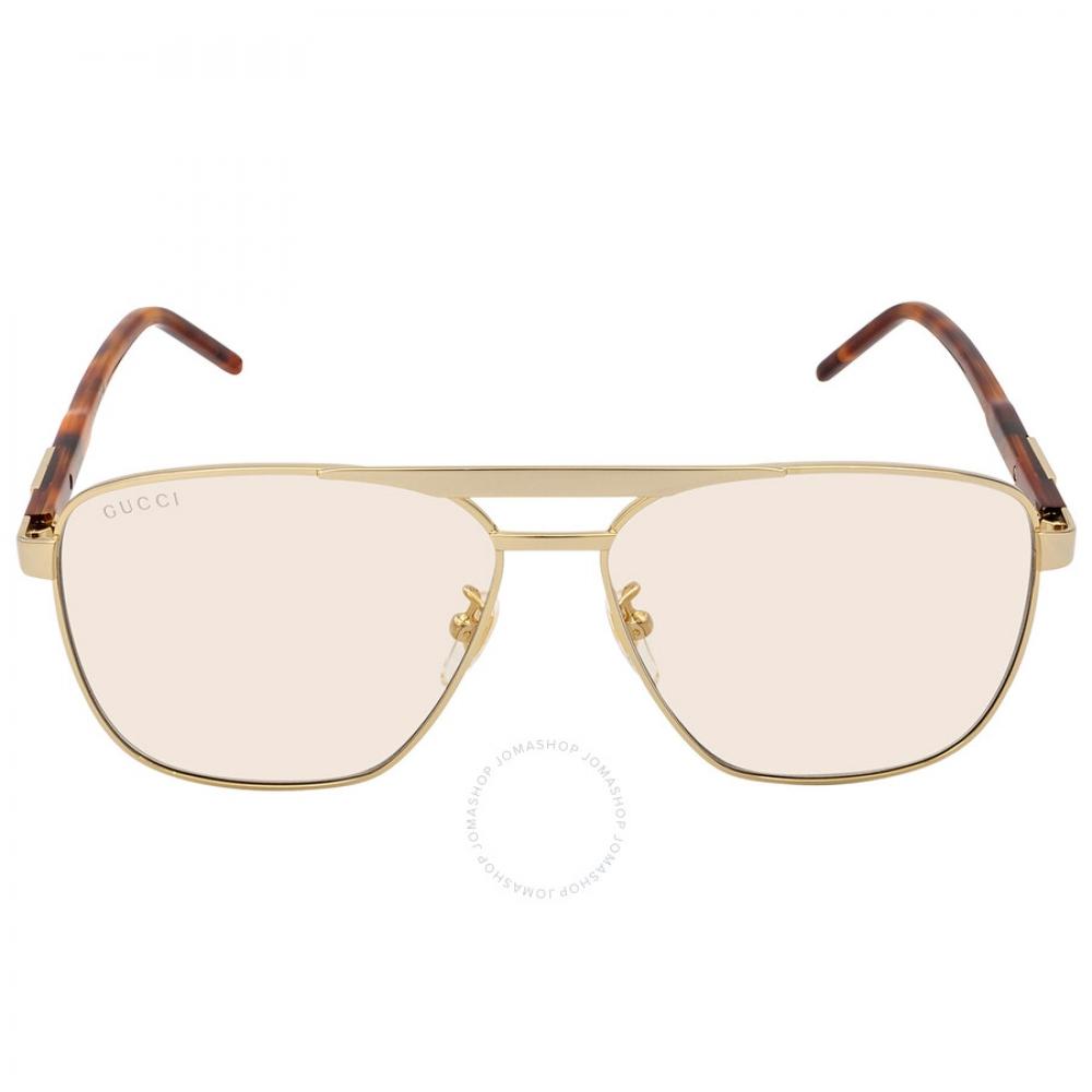 

Gucci Yellow Navigator Men s Sunglasses GG1164S 003 58