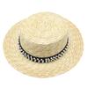 2021 Spring And Summer Natural Straw Woven Modern Sunscreen Flat Top Sunshade Men And Women Straw Hat Top Hat