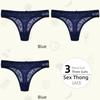 Low-Middle Waist Ladies Thong Panties, Non-marking Comfortable Breathable Women's T Pants Lace Sexy Women's Panties