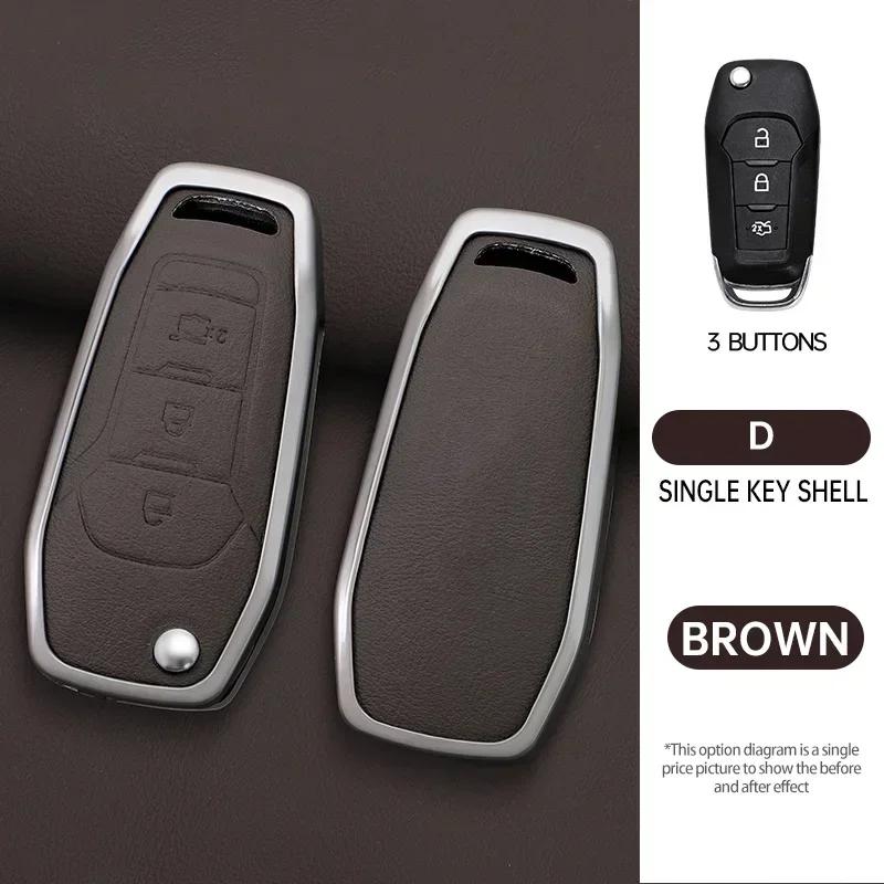 

zinc alloy Remote Car Key Shell Case For Ford F150 F250 F350 Explorer Ranger KA Fiesta Mondeo Focus Kuga Escort Fob 2/3 Buttons