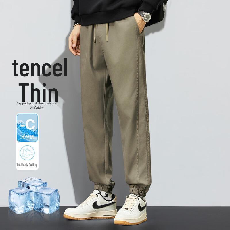 JEEP Men s Lyocell Blend Breathable Casual Joggers 2XL хаки