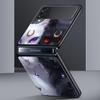 Cartoon Art Hard PC Phone Case For Samsung Galaxy Z Flip 7 6 5 4 Black Cover For Galaxy Z Flip 3 Foldable Fundas Shell Funda Bag