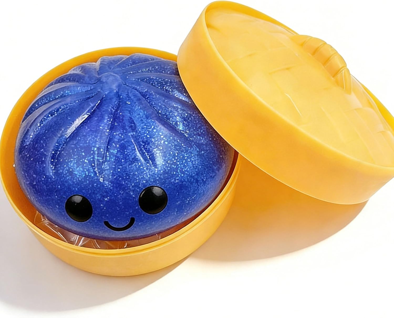 Glitter Dumpling, Glitter Dumpling Squishy Box Dumplings Squishy Anxiety Relief Fidget Soft Squeeze Decompression Dough синий