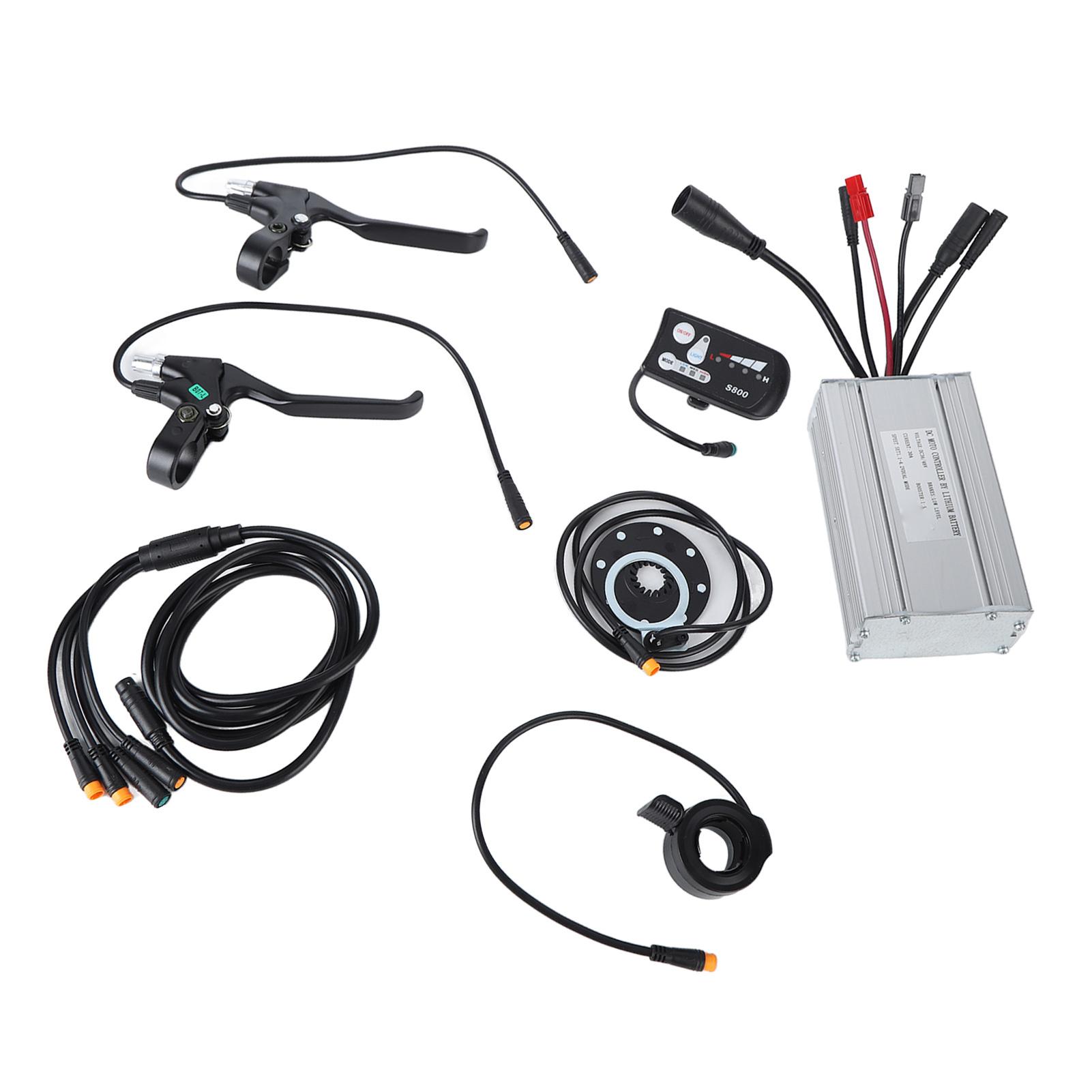 30A 1000W Electric Bike Modification Kit Motor Controller and Waterproof S800 Display Panel for Electric Bike Scooter