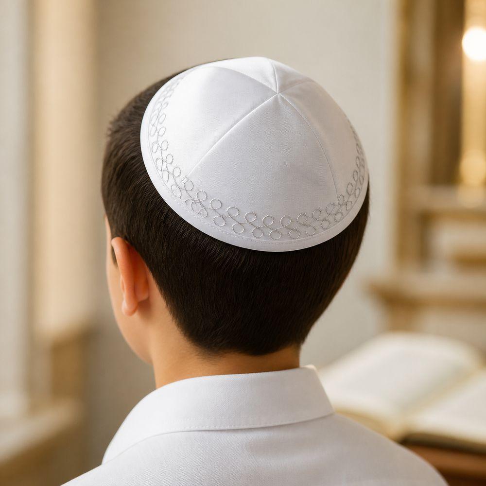 Satin Fabric Kippah Cap Smooth Surface Head Cover Durable Yarmulke Skullcap Daily Wear