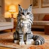 Elutruu Maine Coon Kassi ehituskomplekt DIY Puslemudel Sisekaunistus Kollektsioon Kingitus