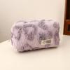 Plush Makeup Bags Soft Travel Cosmetic Storage Bag Portable Love Print Organizer Pencil Case Cute Clutch Pouch
