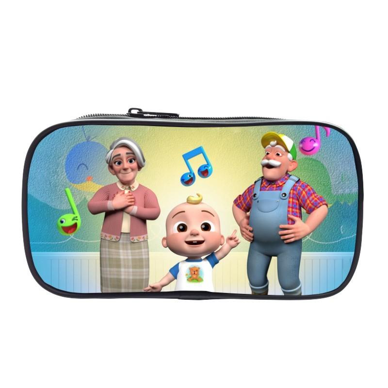Cocomelon Pencil Box Large Capacity Storage Bag Ideal For Students And Kids