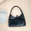 Shoulder Bag for Women Retro Pu Leather Clutch Purses Simple Hoboes Handbag with Zipper Closure Evening Underarm Purse