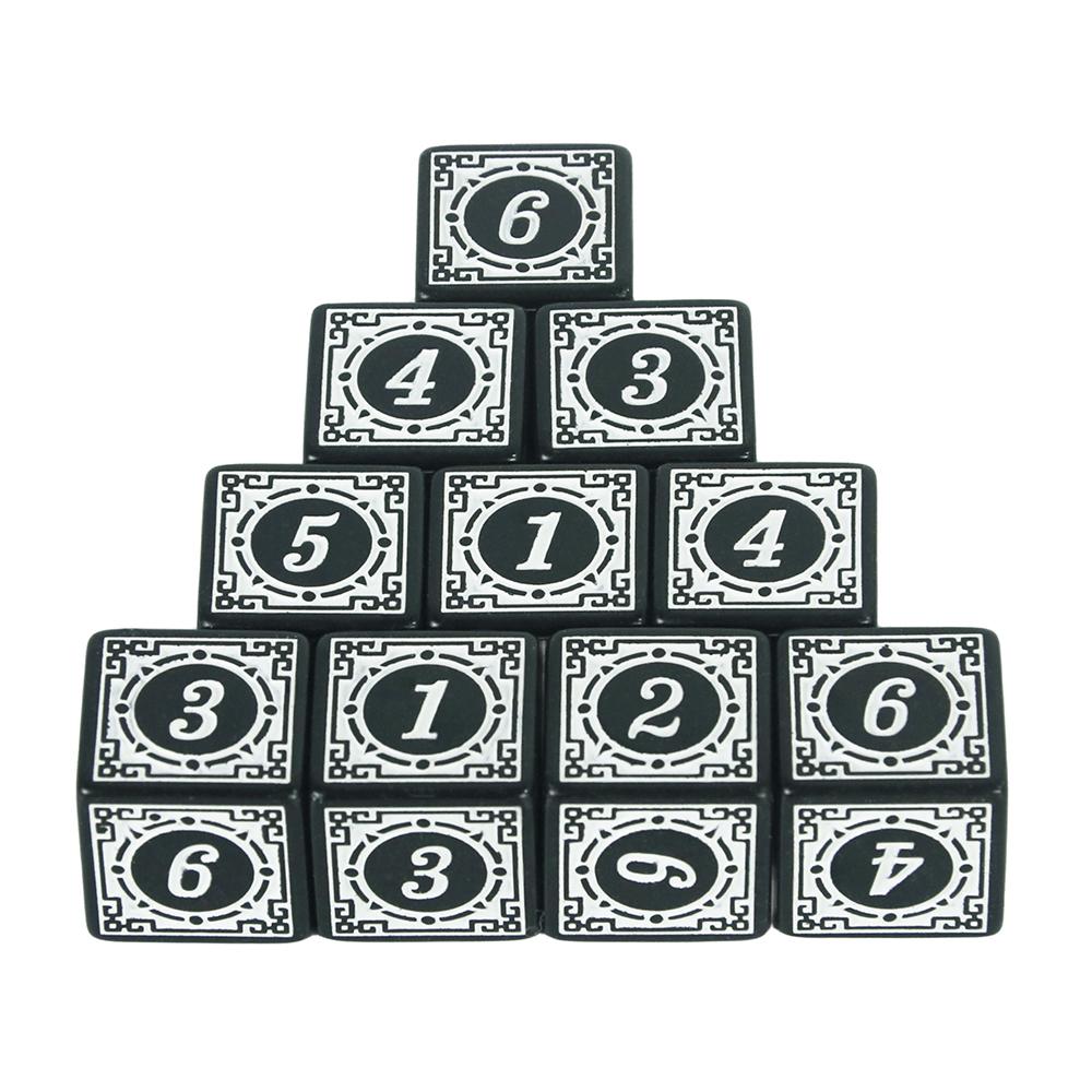Würfel 10 Stück D6 6 Seiten für D&D Party Familienspiele RPG Würfel Als Sammlung