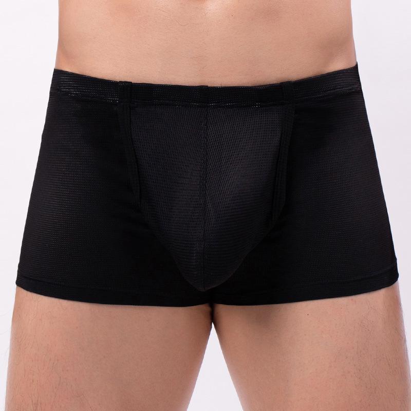 Ademende Nylon Boxer Briefs voor Mannen in de Zomer: Modieus, Comfortabel, Sexy, Middelhoge Taille, High-End Zacht C2-12
