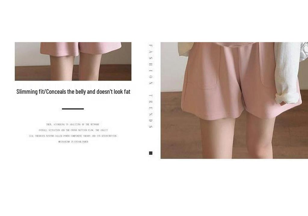 Summer Maternity Wide-Leg Shorts: Lightweight, Non-Constricting, Large Size for Comfort and Casual Style During Pregnancy