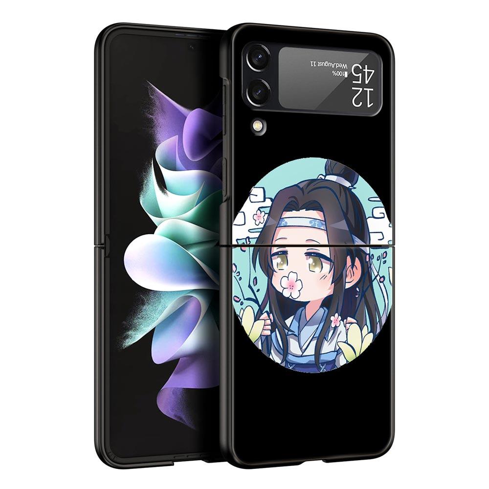 Heaven Officials Blessing TGCF Phone Case for Samsung Galaxy Z Flip 3 4 5 Black Folding Mobile Shell Hard Coque Protect Cover