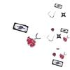 Naruto-inspiriertes Ring- und Halskettenset aus ABS-Kunststoff, Geschenk für Anime-Fans, Charaktere)