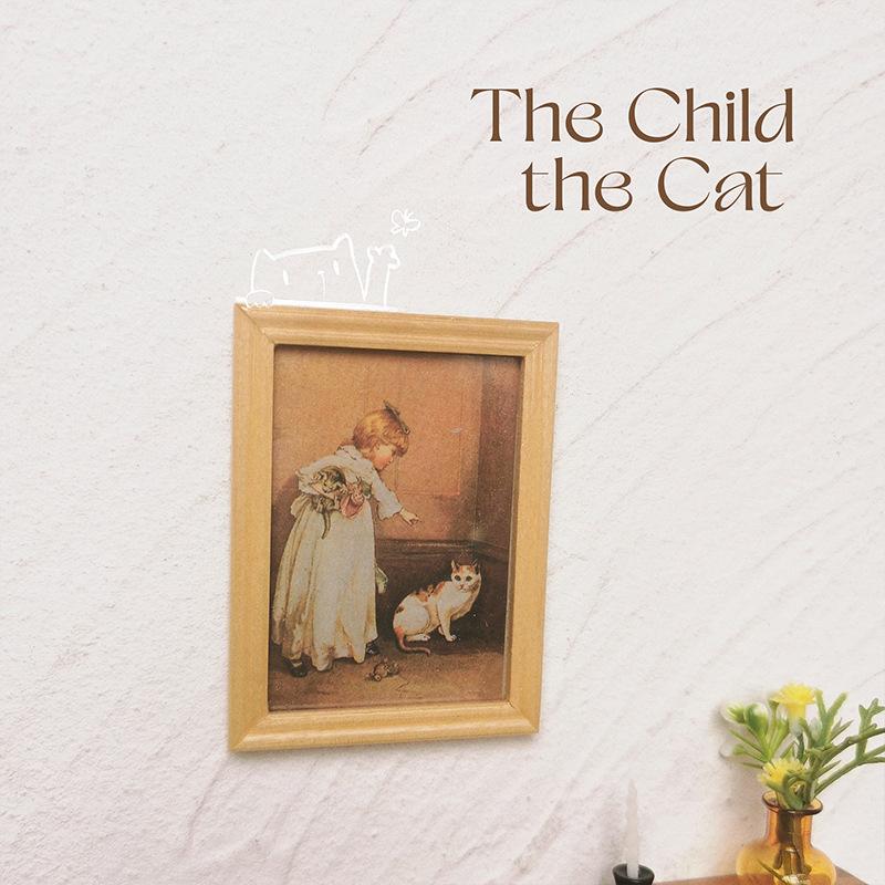 1:12 Scale Dollhouse Miniature Oil Painting Vintage Character Landscape Picture Mini Photo Frame Dollhouse Wall Mural Ornaments