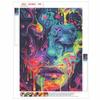 Creative Diamond Painting Kit for Adults DIY Psychedelic Face Rhinestone Picture Canvas for Leisure Craft Wall Art and Gift Making Fun Set