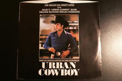 7-Zoll-Schallplatte JOE WALSH / GILLEY'S "URBAN COWBOY" - All Night Long / Orange Blossom Spe E46639 Asylum Records, 1980 US Rock Gebraucht