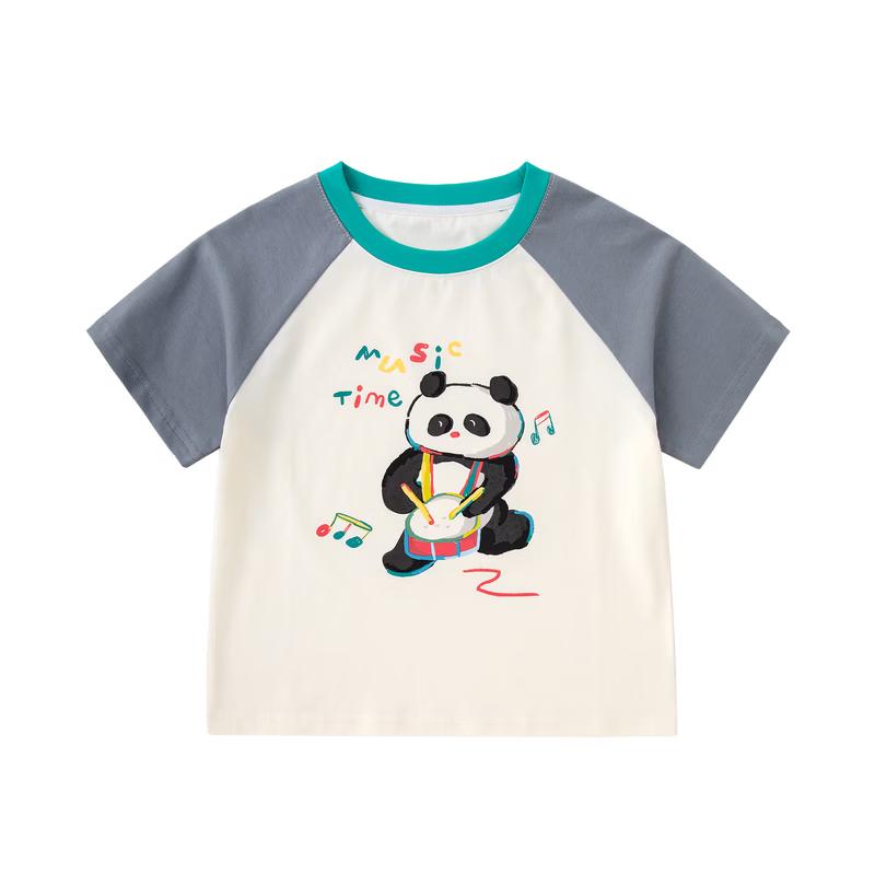 

Dudu Family 7A Antibacterial Boys Cartoon Print Short-Sleeve T-Shirt 90