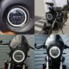 7 Inch Motorcycle Headlight LED Lights Halo DRL Lamp For Royal Enfield Himalayan 400 411 650 350 Cafe Racer 7" Moto Headlight.