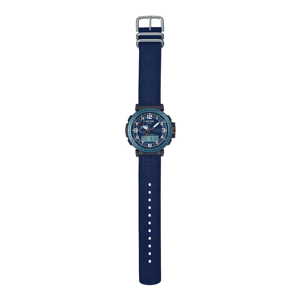 Casio Men's Stainless Steel 100M Water Resistant Digital Alarm Quartz Watch PRG-601YB-2