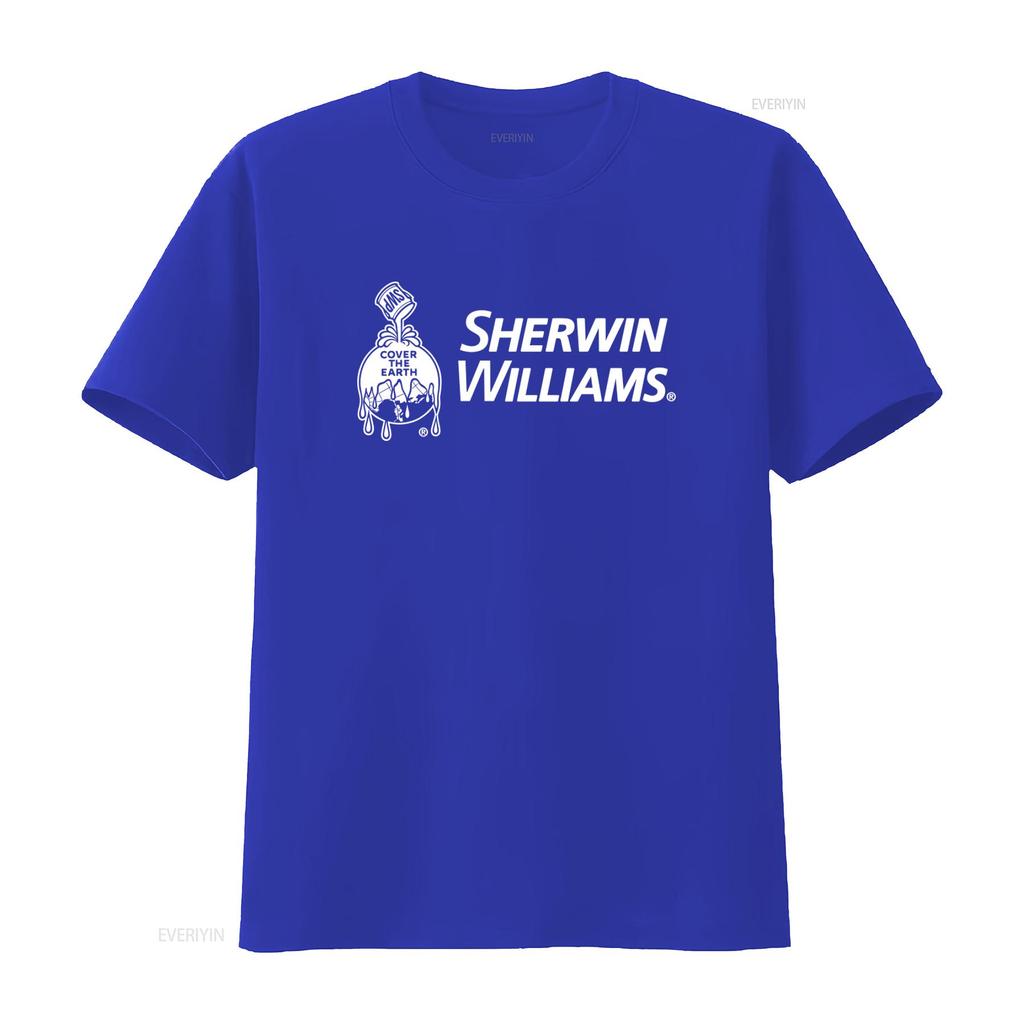 Sherwin Williams Logo Mens T Shirt Black USA Size S 5XL Long s vintage Washed fashion homme Versatile Casual Comfortable Soft