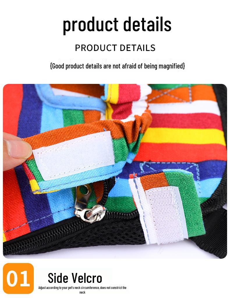 Portable Mesh Backpack for Small & Medium Dogs and Cats - Breathable Travel Carrier