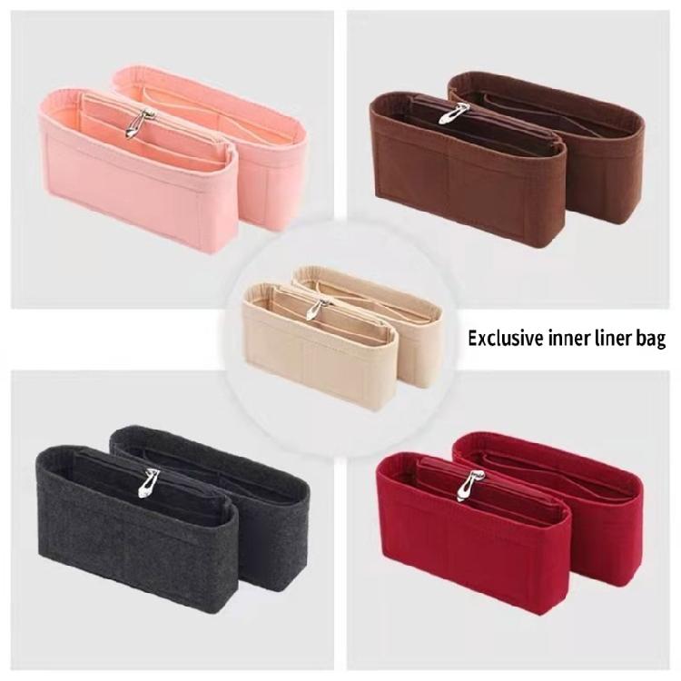 Felt Insert Bag Organizer Versatile Travel Insert Bag Cosmetic Bags Handbag