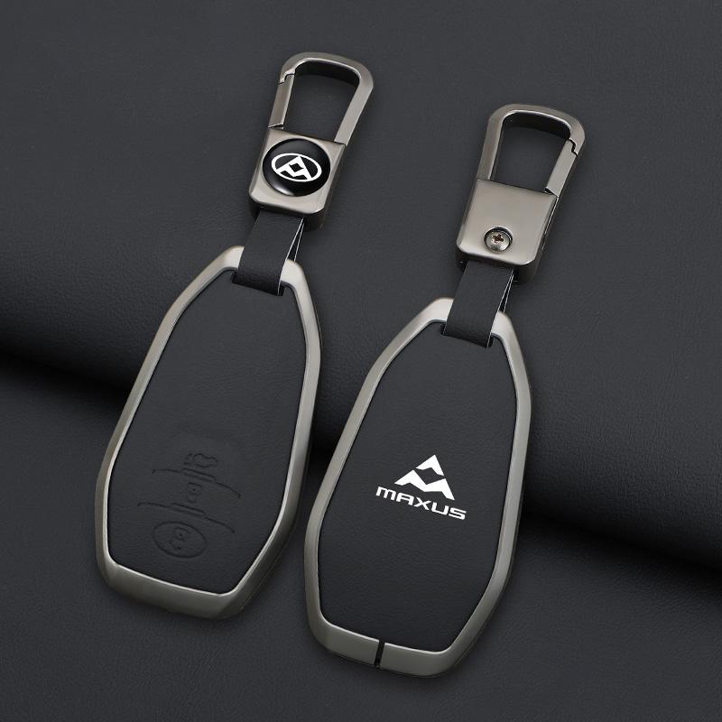 Zinc Alloy Leather Car Remote Key Case Cover For MAXUS LDV T60 G10 G20 V80 V90 T70 D90 2017 G50 D60 Holder Keychain Accessories