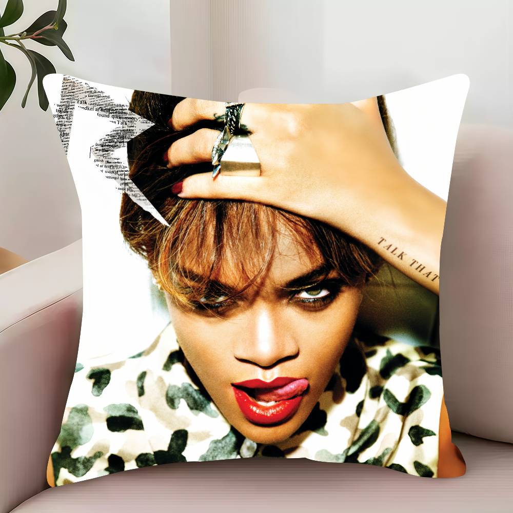 ANTI R-Rihanna  Pillow Case Decor Protective Covers Comfortable soft for Sofa Living Room Home office
