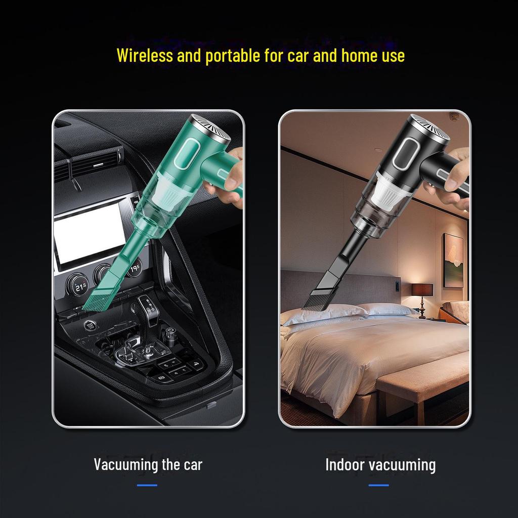 Compact Dual-Use Handheld Vacuum Cleaner for Home and Car