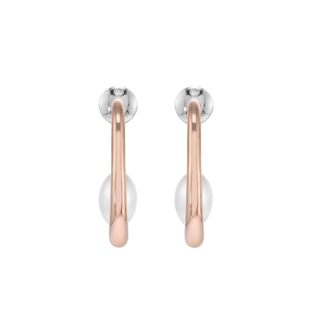 Skagen Women's AGNETHE Shell Pearl Hoop Earrings, SKJ1747791