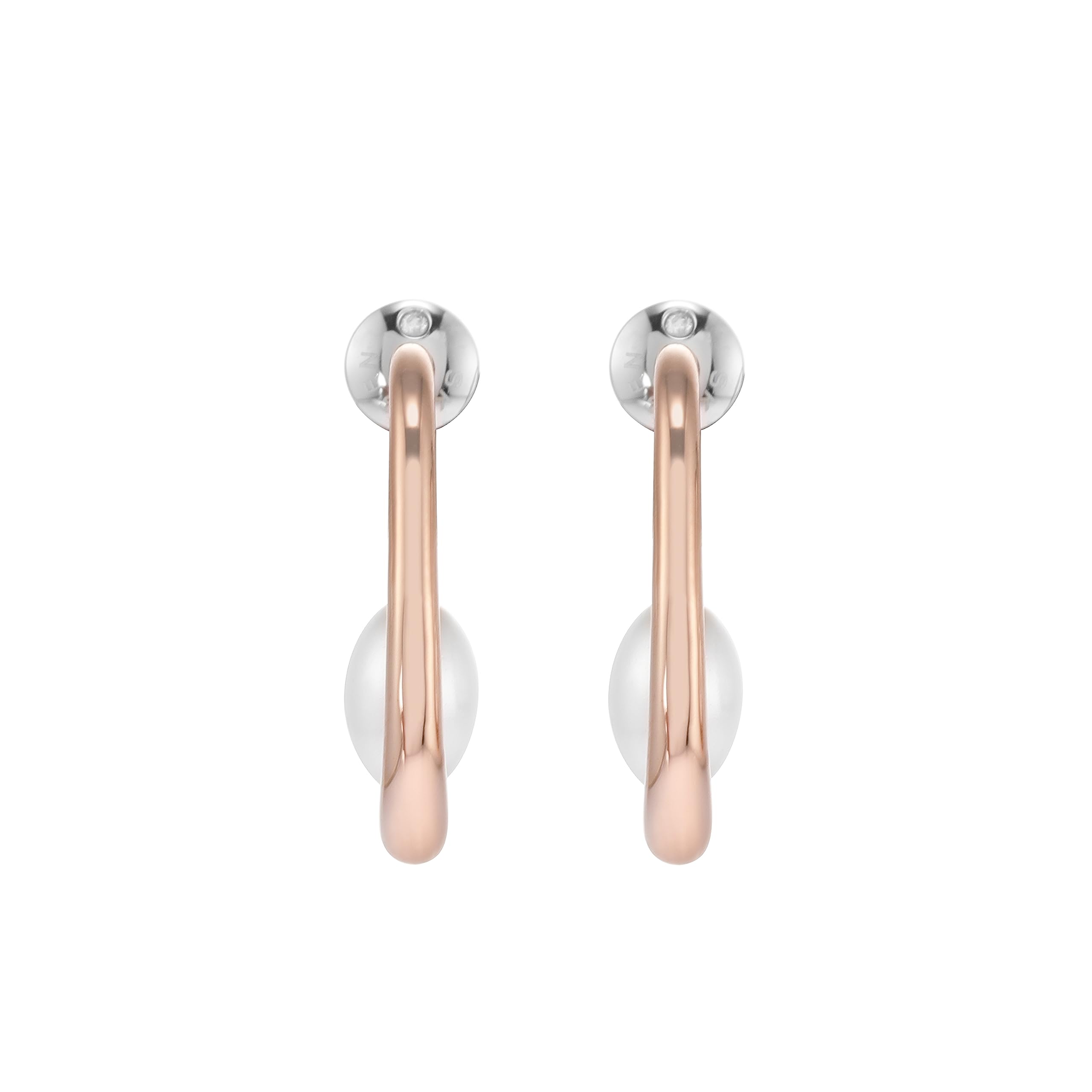 

Skagen AGNETHE Shell Pearl Hoop SKJ1747791 Women s Earrings, розового золота