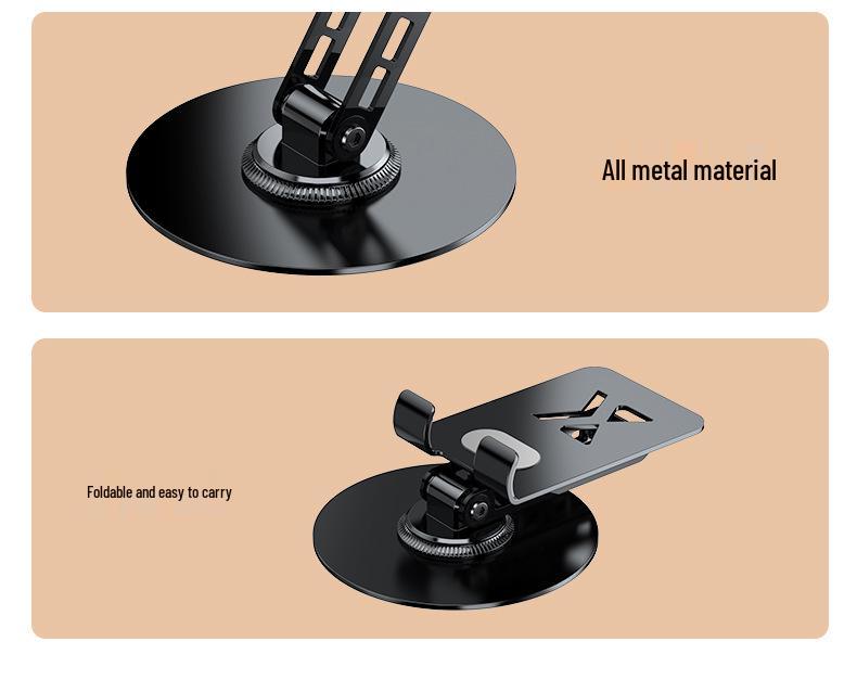 360° Rotating All-Metal Phone Holder with Three-Axis Adjustment for Tablets and Phones