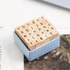 30Pieces Wood Scrapbooking Stamp Vintage Craft Stamp Letter Stamper for Scrapbooking Card Making Journal Planner