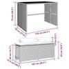 VidaXL 3-piece Garden Dining Set and Brown Poly Rattan Cushions, Outdoor Dining Set, Furniture of 4003903
